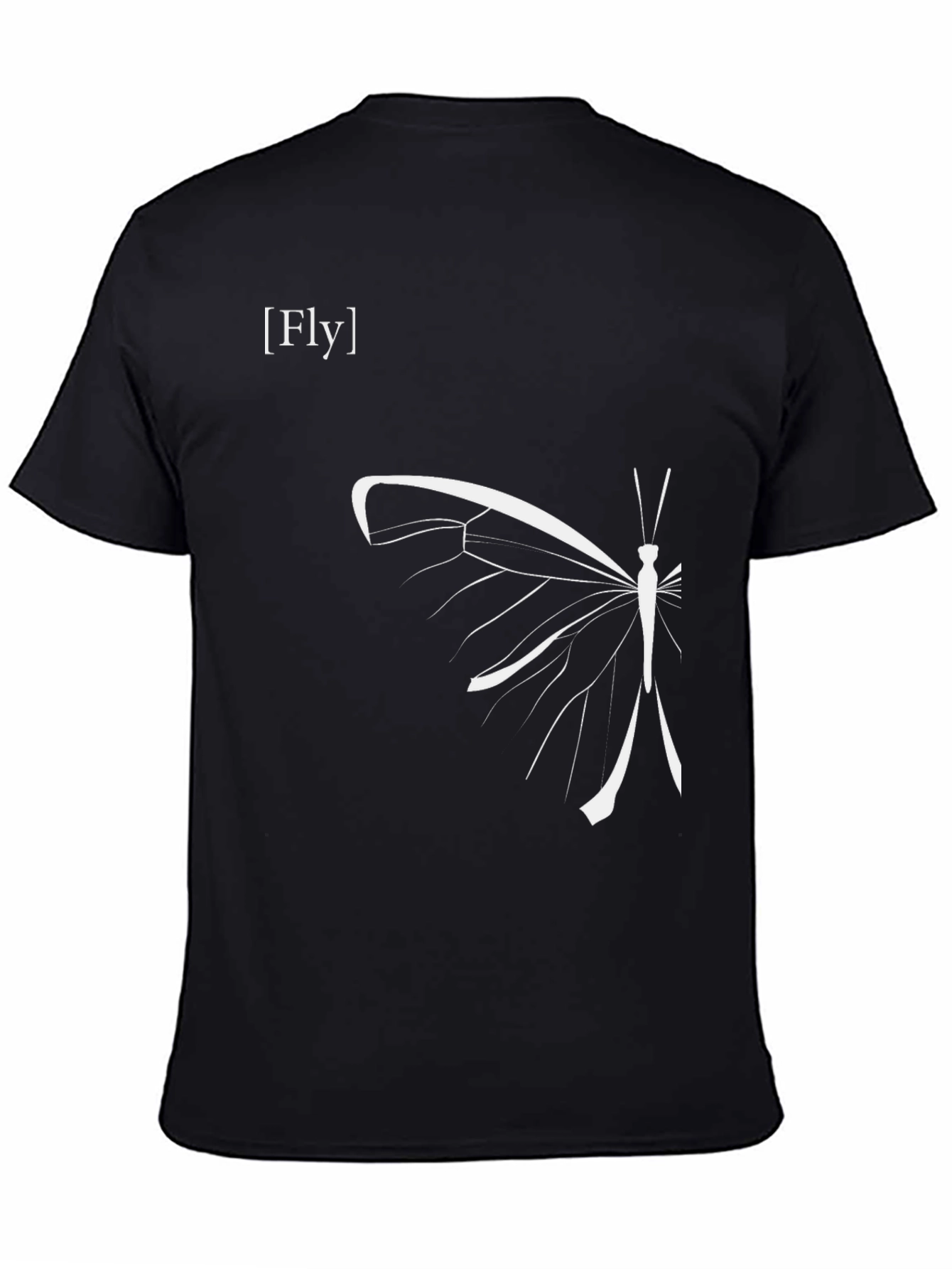 Fly Butterfly Graphic Tee - Modern Style