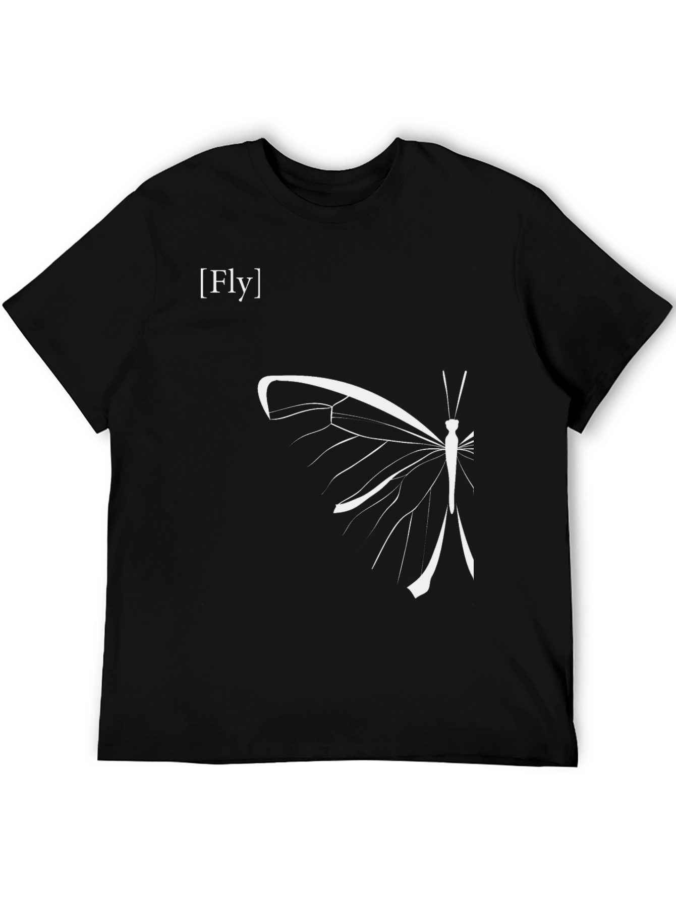 Fly Butterfly Graphic Tee - Modern Style