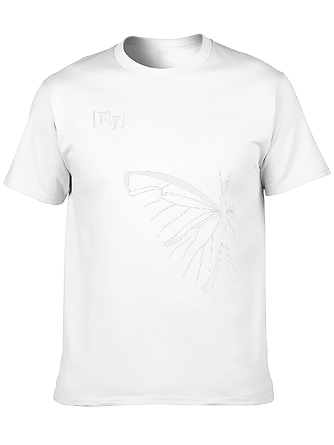 Fly Butterfly Graphic Tee - Modern Style