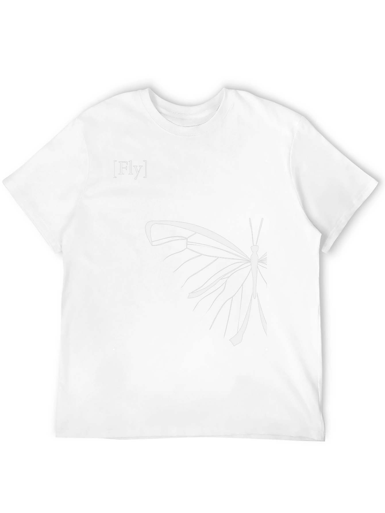 Fly Butterfly Graphic Tee - Modern Style