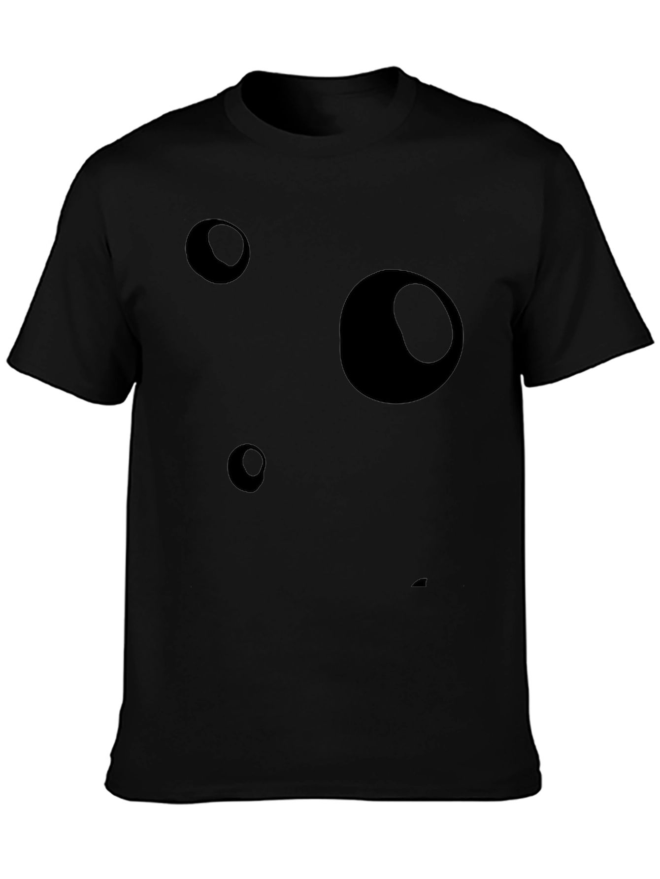 Abstract Bubble Black Graphic Tee