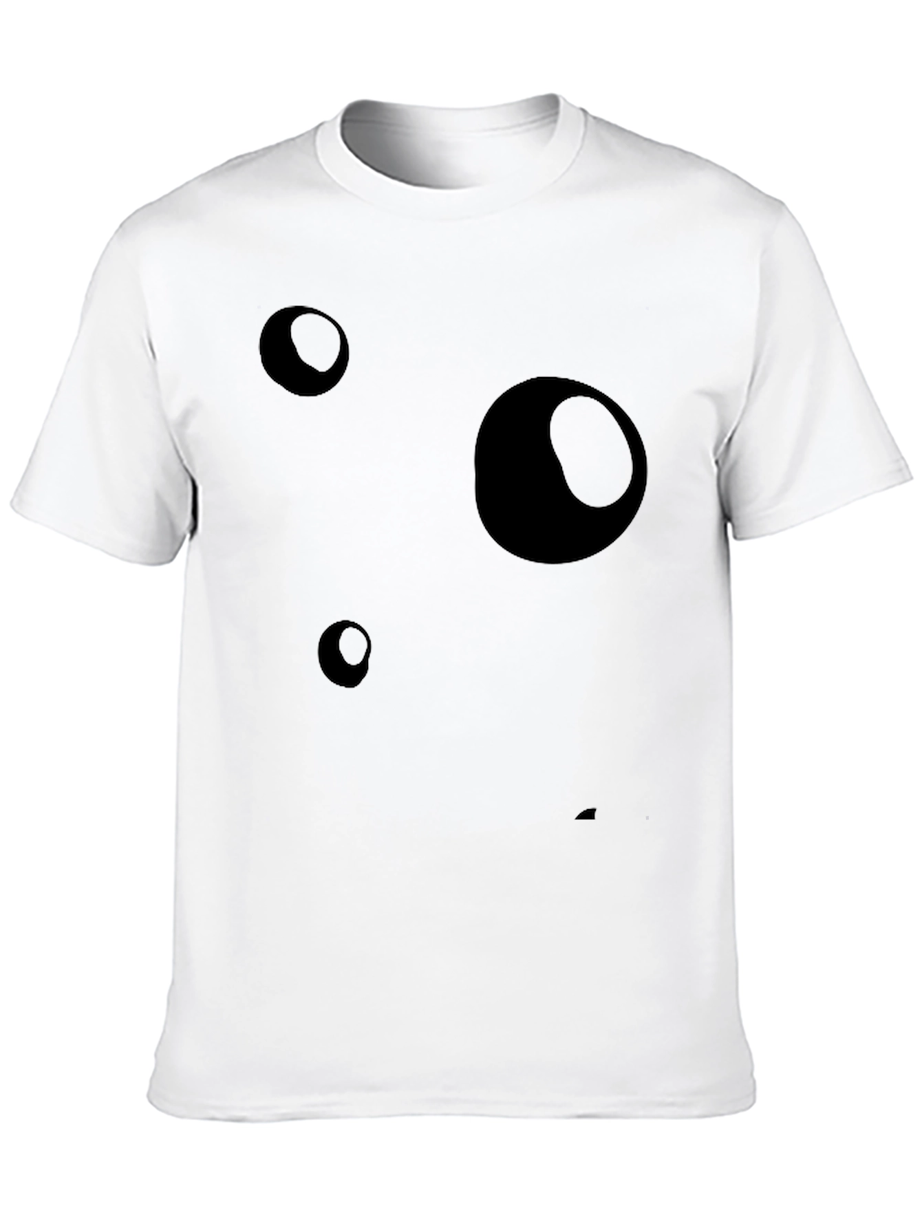 Abstract Bubble Black Graphic Tee