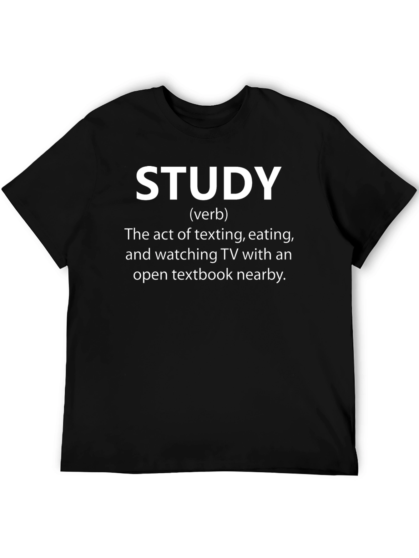 Funny Study Definition Black T-Shirt