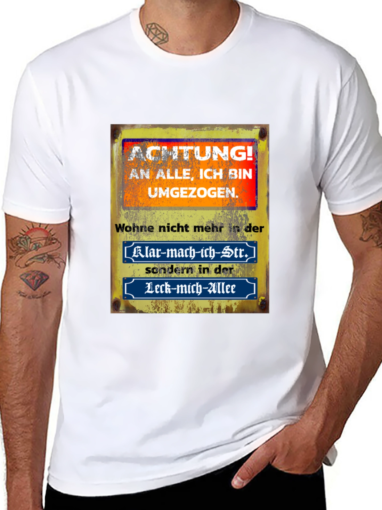 Humorous German Saying T-Shirt - Moved!