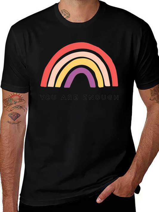You Are Enough Rainbow Graphic Tee