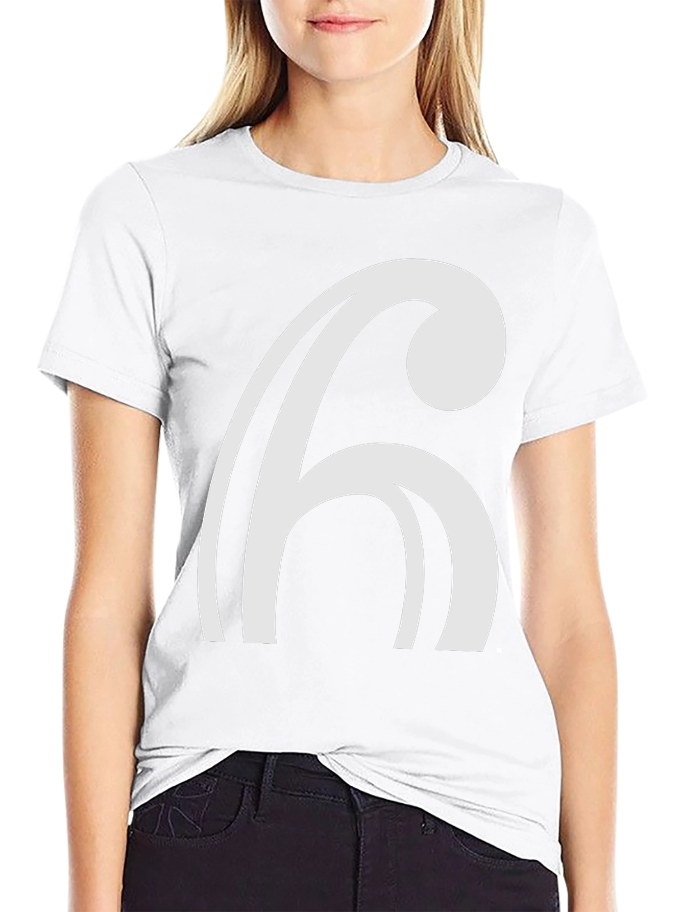 Abstract 6 Graphic Tee - Modern Black T-Shirt