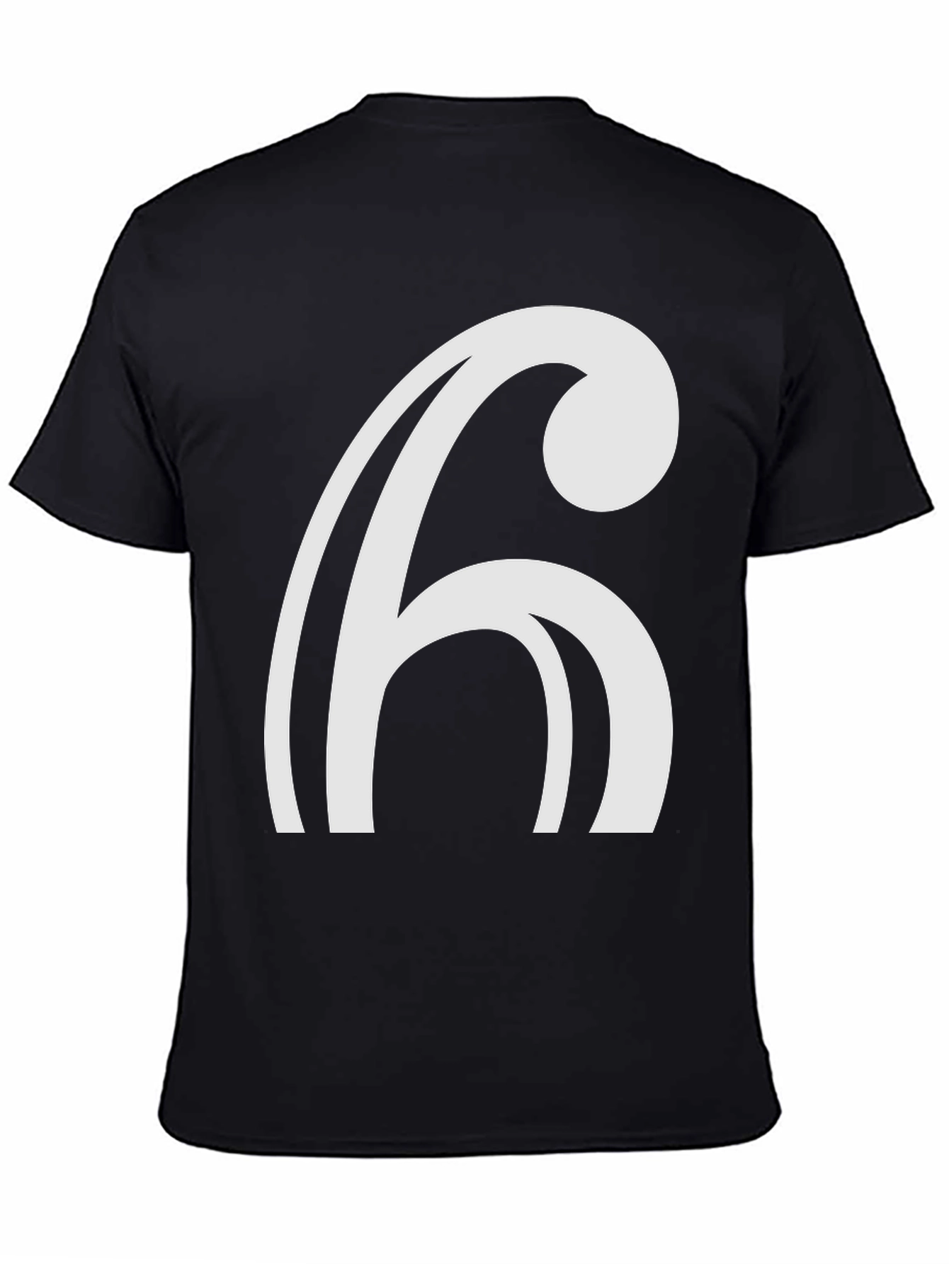 Abstract 6 Graphic Tee - Modern Black T-Shirt