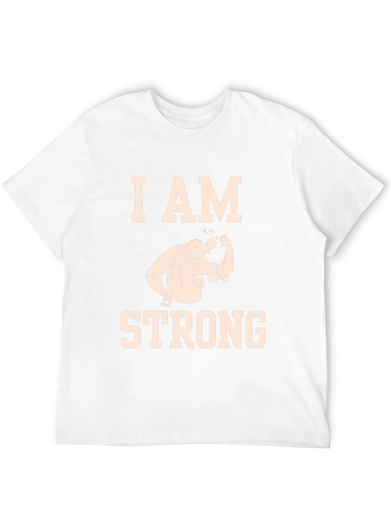 I AM STRONG Graphic Tee - Motivational Fitness Shirt