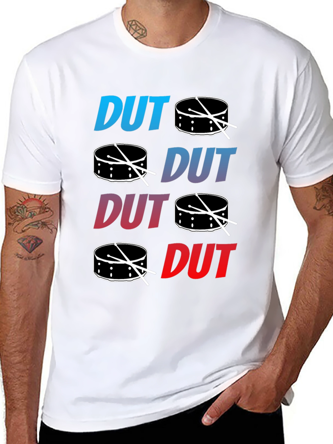 Dut Drum T-Shirt - Black Cotton Tee