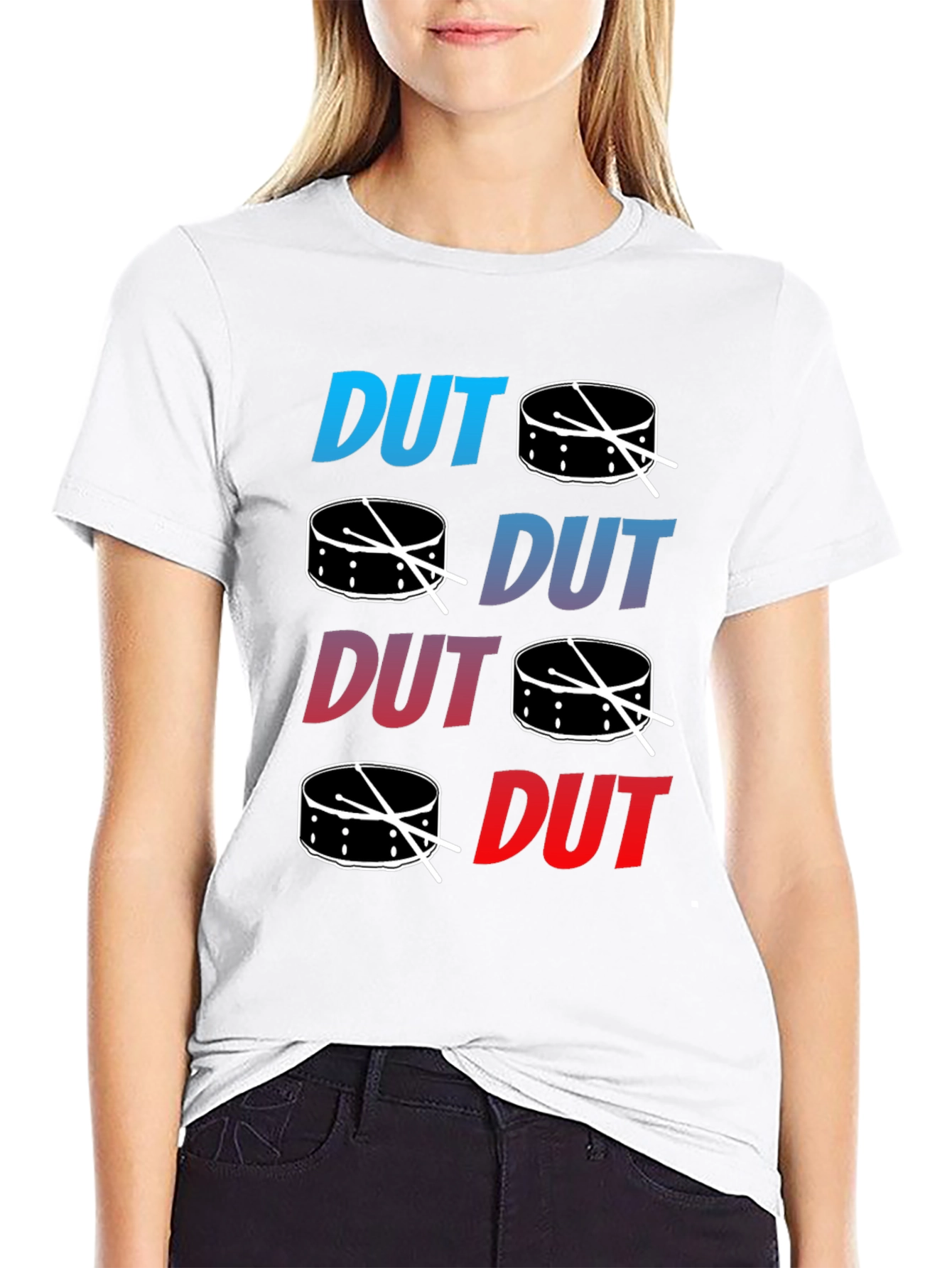 Dut Drum T-Shirt - Black Cotton Tee