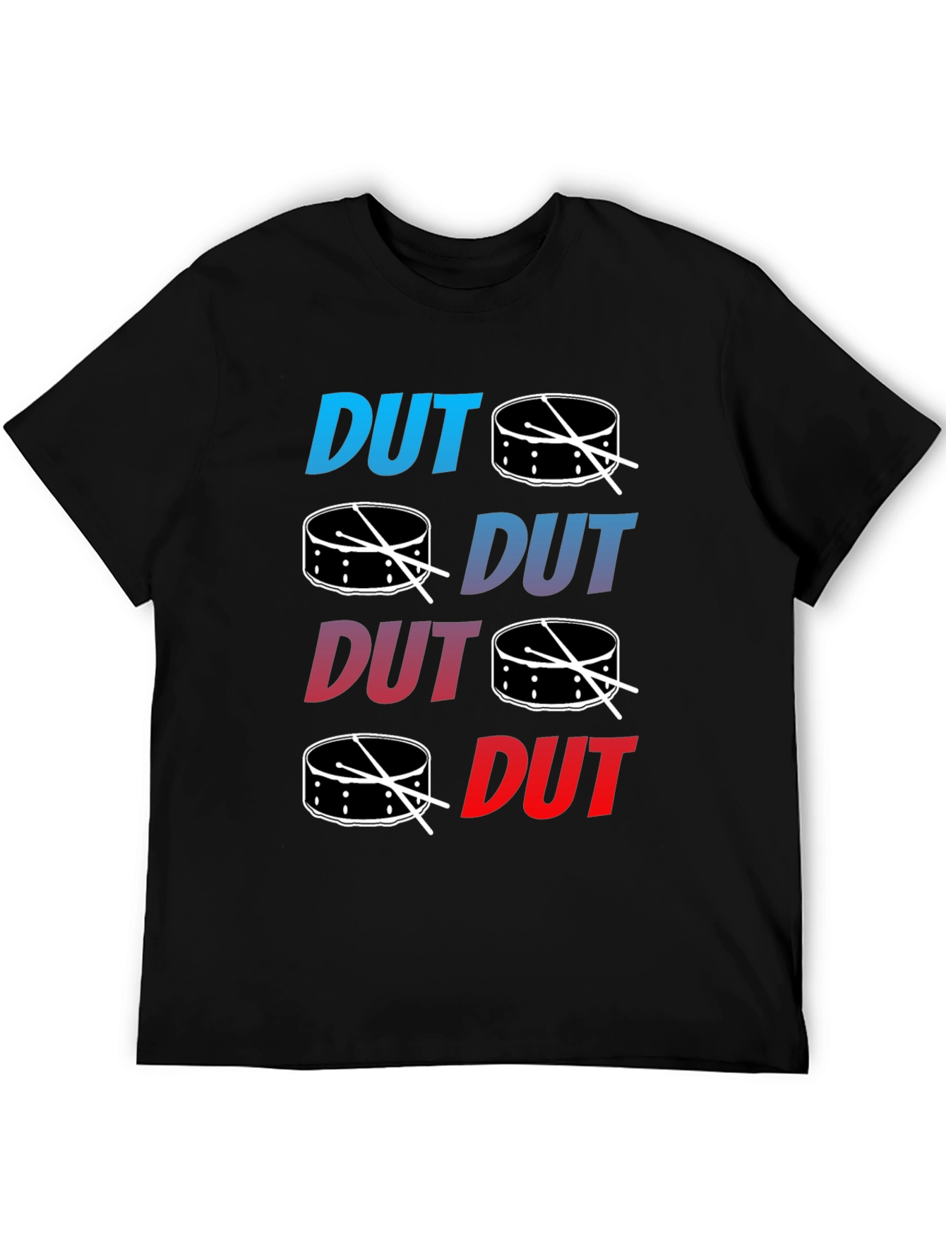 Dut Drum T-Shirt - Black Cotton Tee