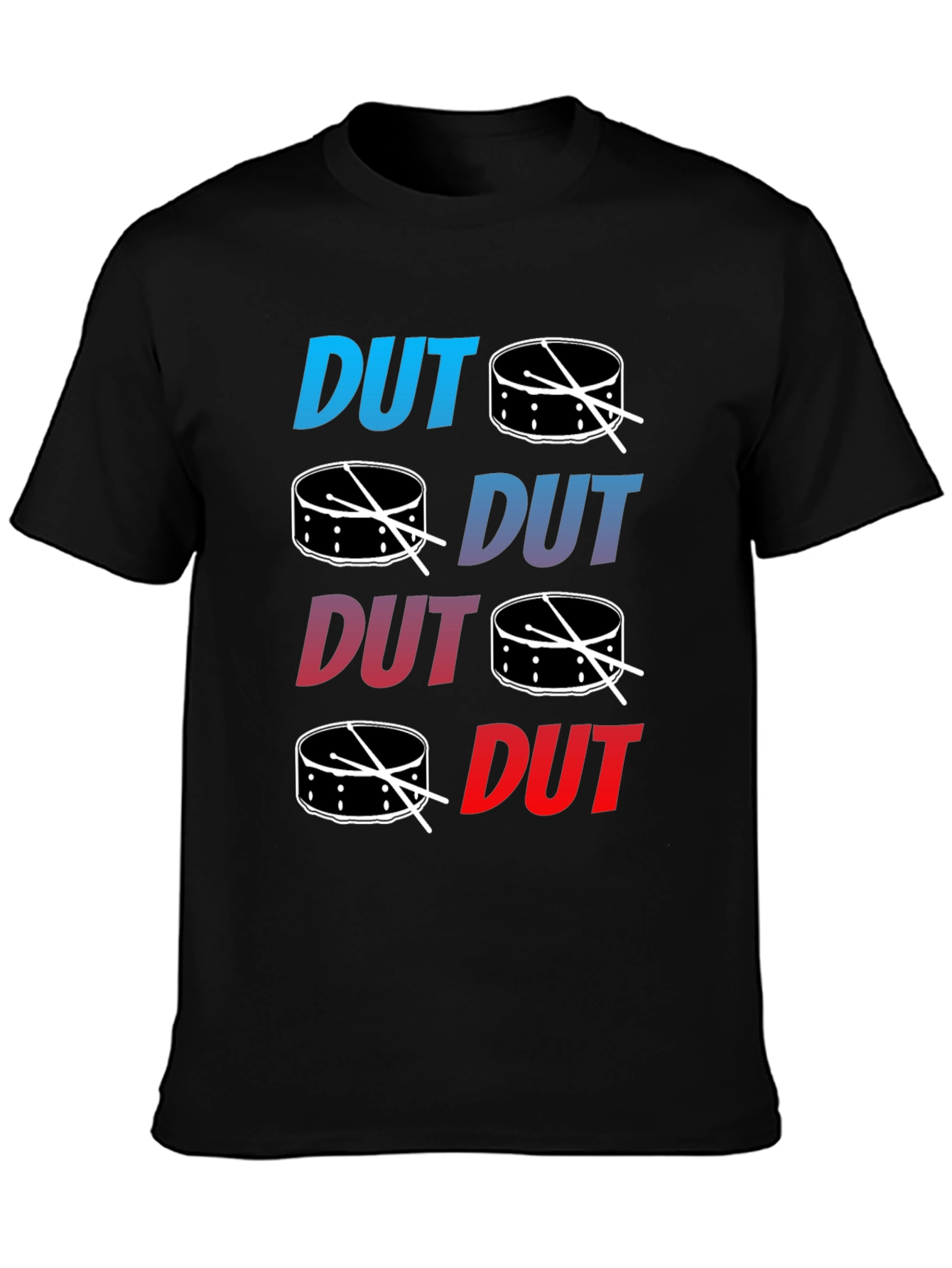 Dut Drum T-Shirt - Black Cotton Tee