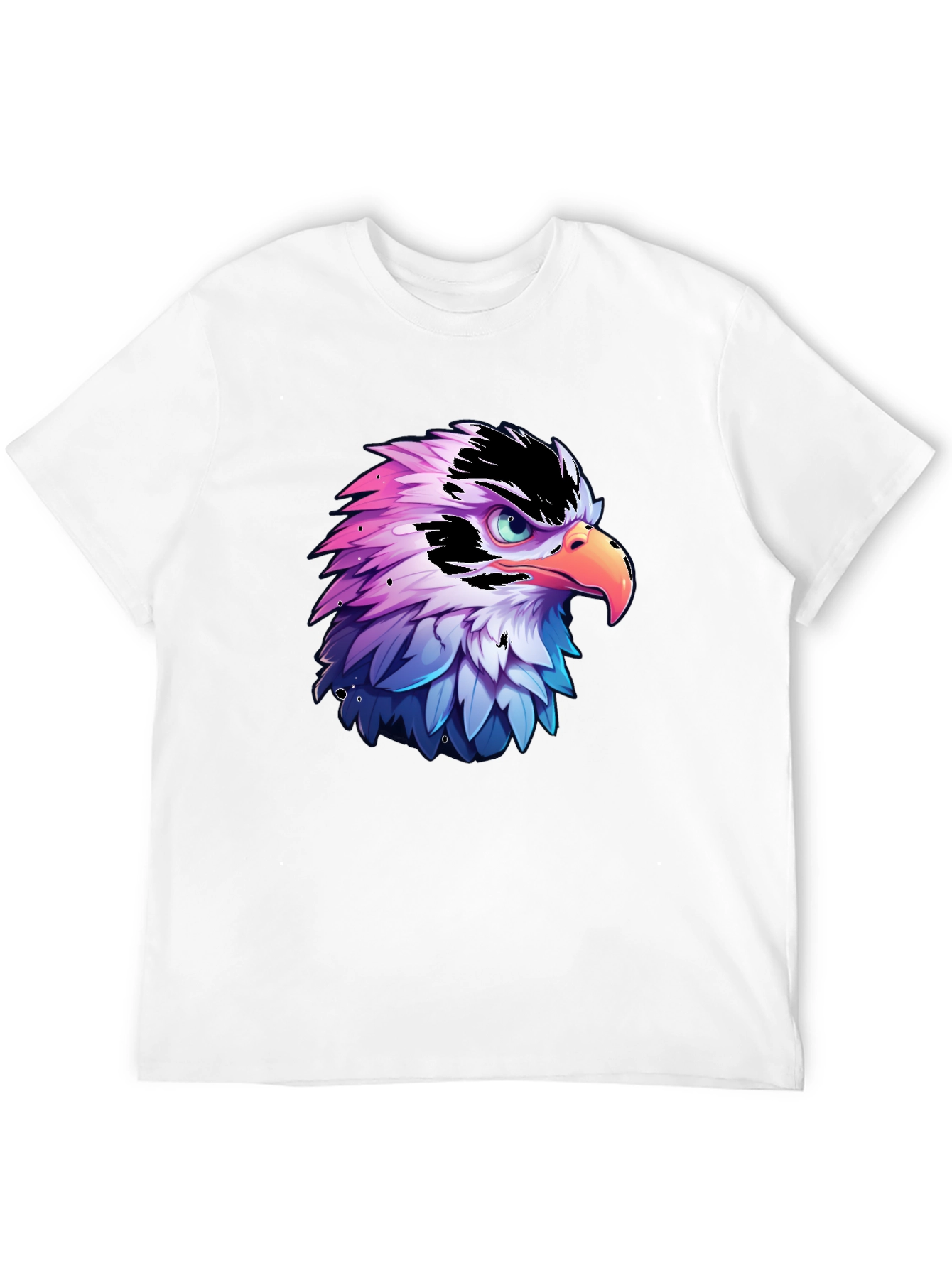 Eagle Graphic Print Black T-Shirt