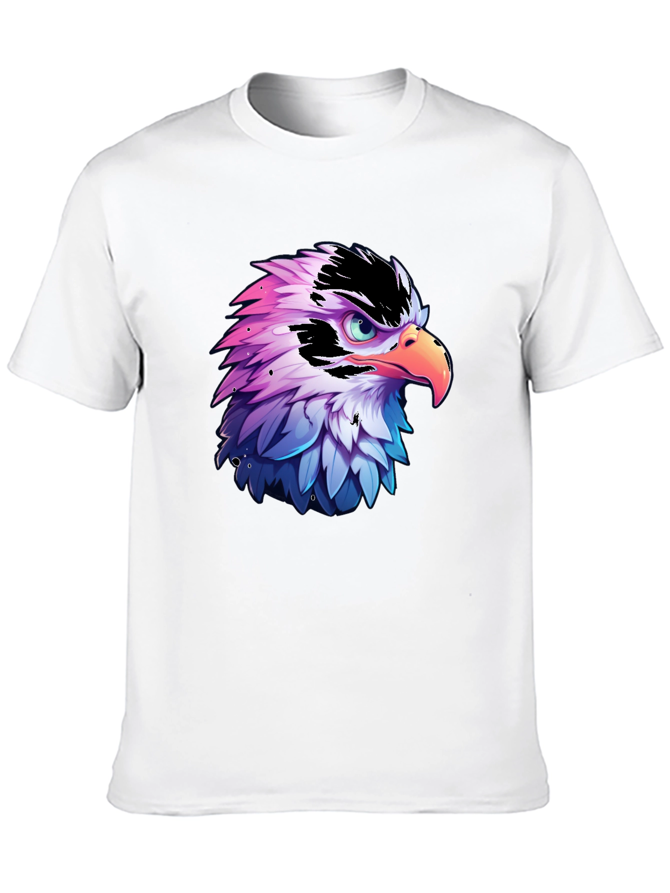 Eagle Graphic Print Black T-Shirt