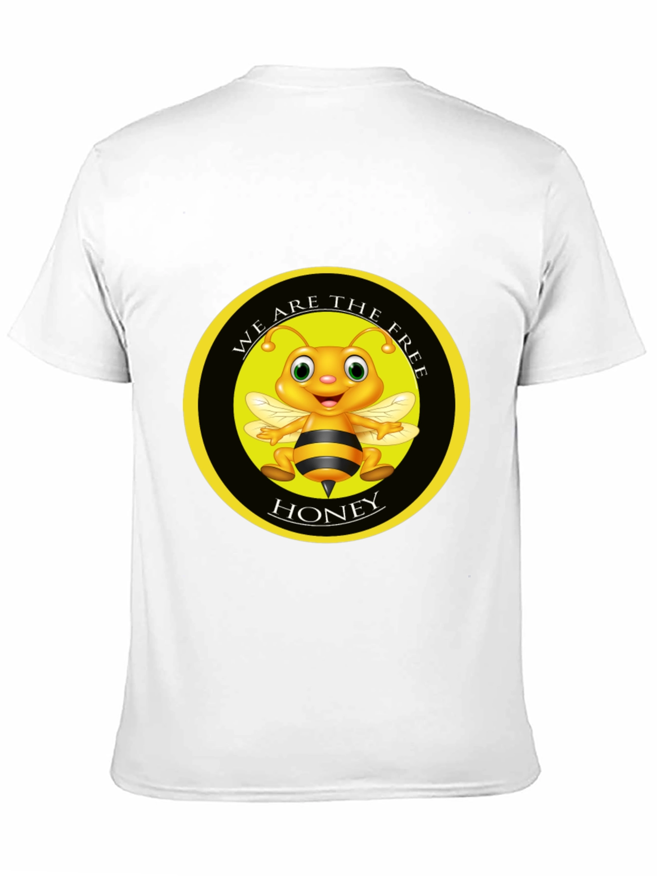 We Are The Free Honey Bee Graphic Black T-Shirt