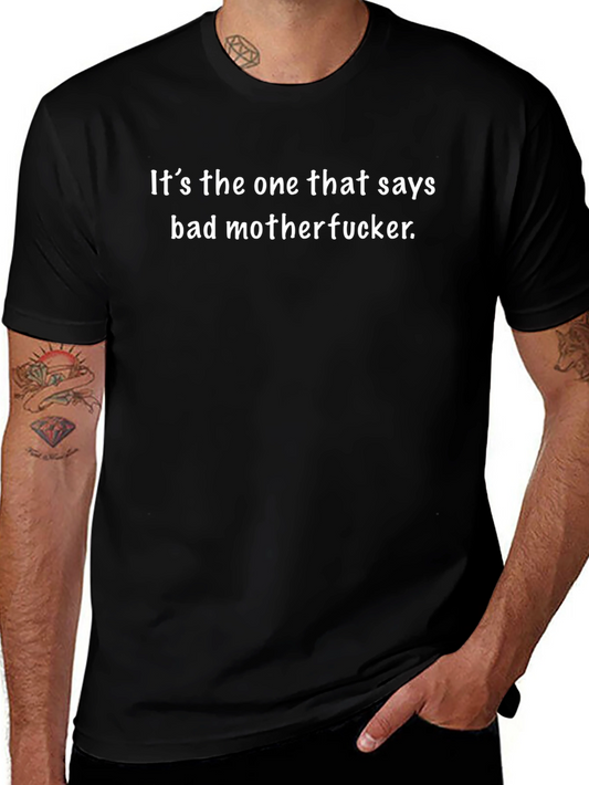 Bad Motherfucker Graphic Tee - Black Cotton T-Shirt