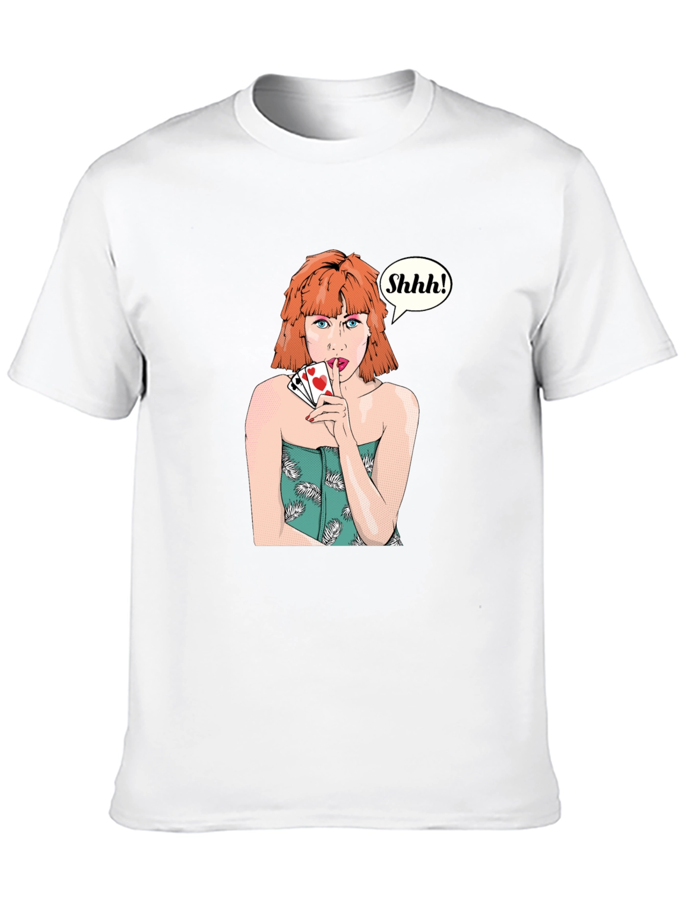 Shhh! Playing Card T-Shirt