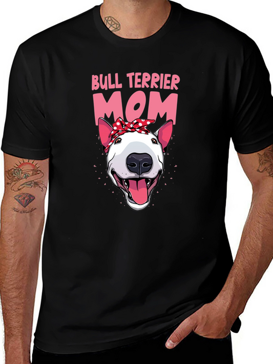Bull Terrier Mom Graphic T-Shirt