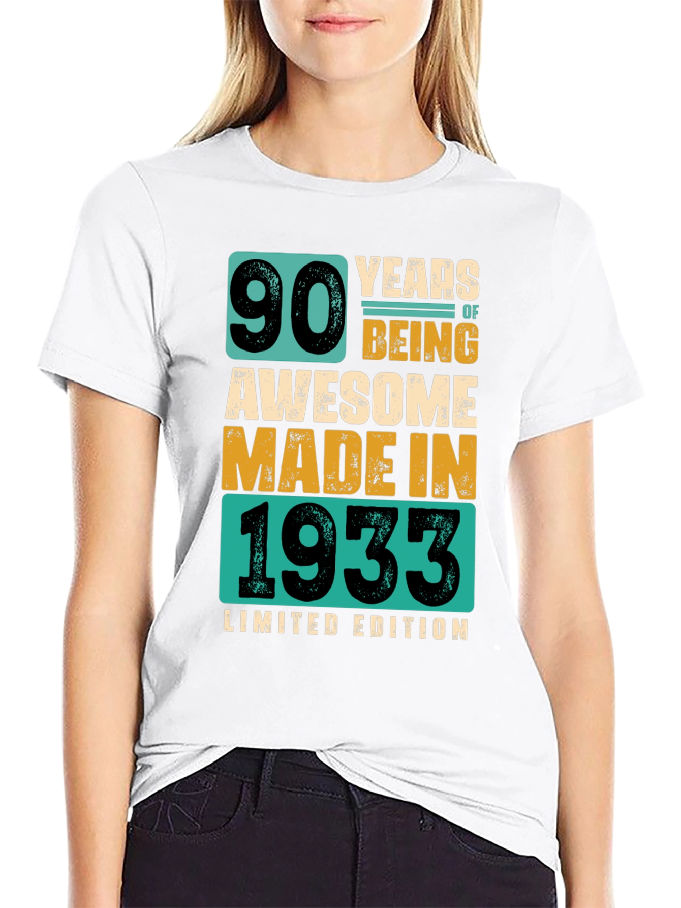 90 Years Awesome Made in 1933 T-Shirt
