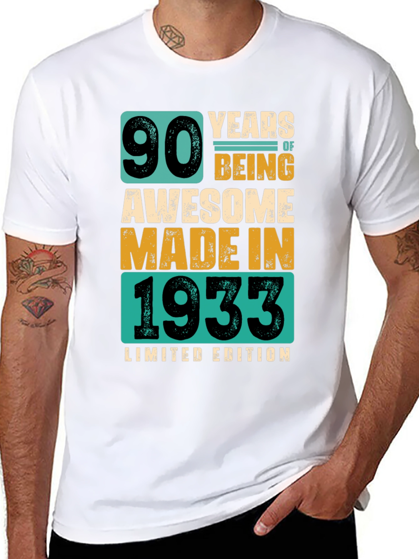 90 Years Awesome Made in 1933 T-Shirt