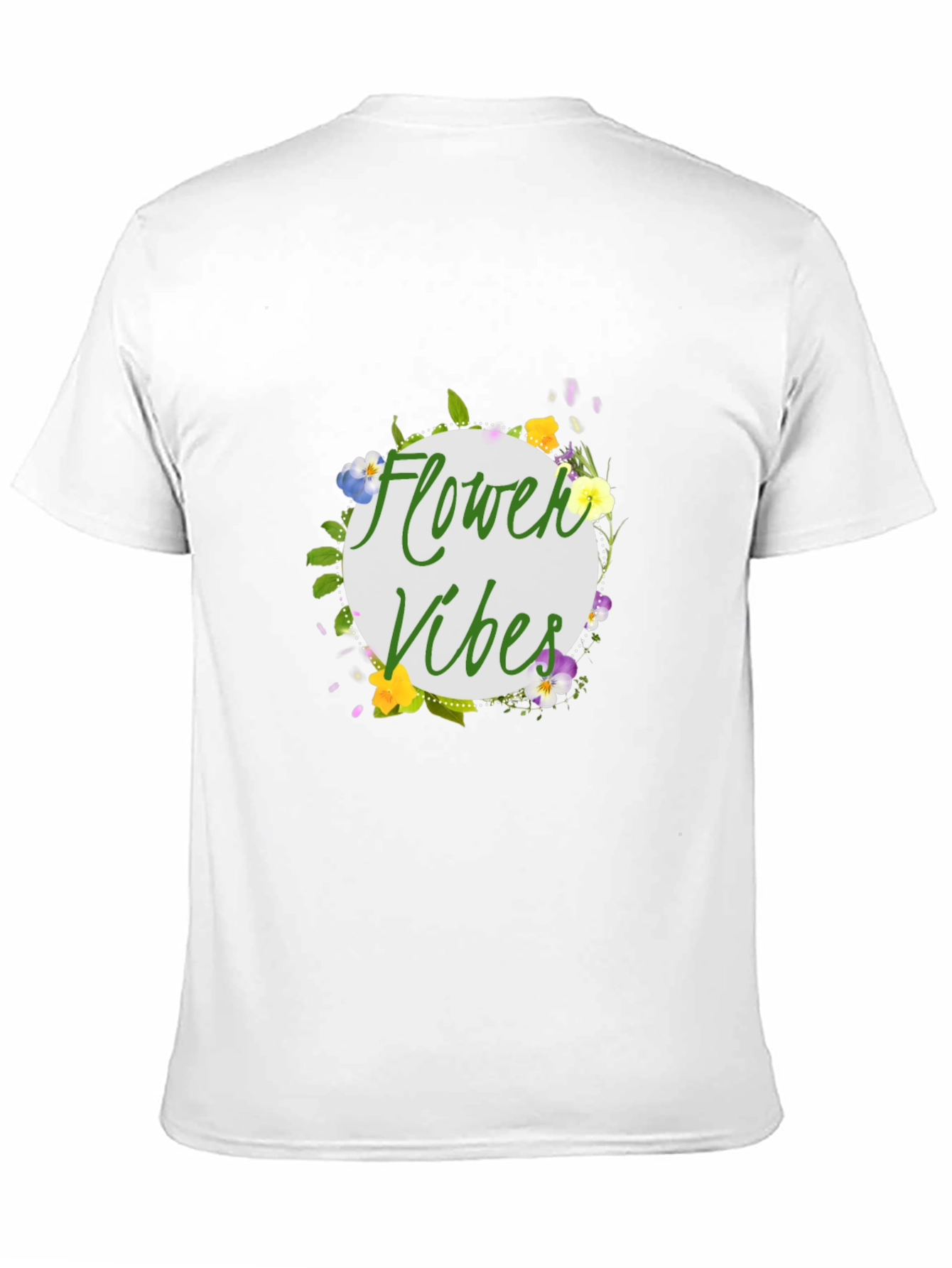 Flower Vibes Graphic Tee - Black