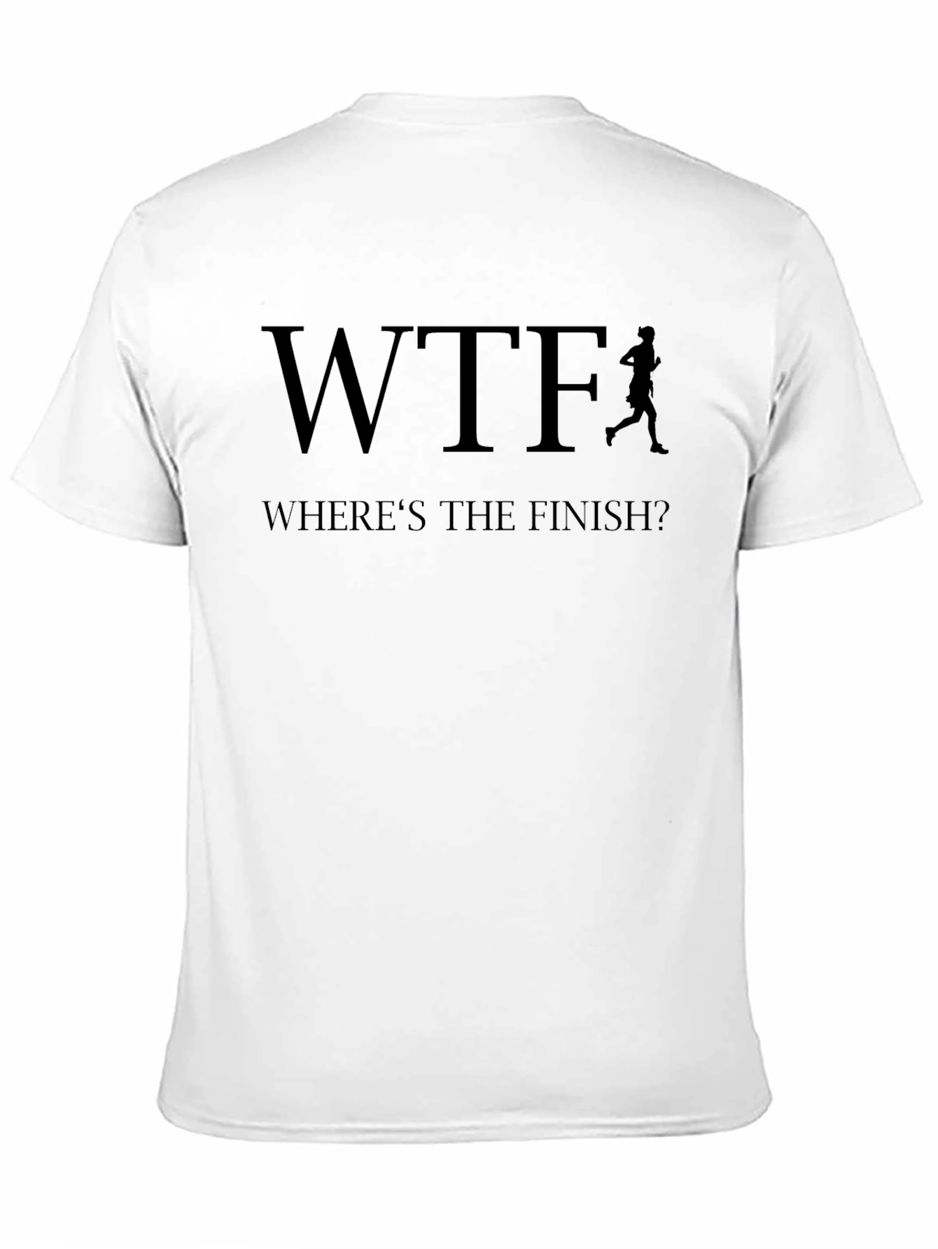 WTF Wheres The Finish? Black Graphic T-Shirt